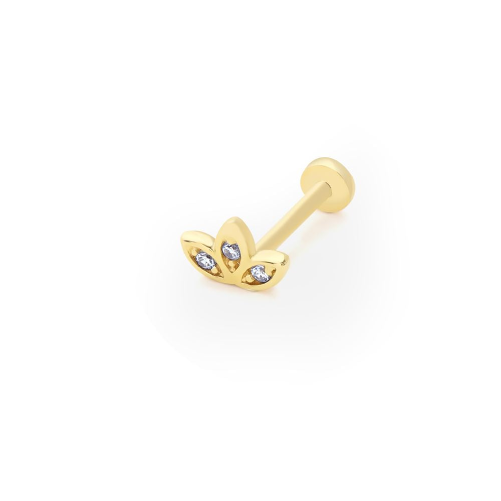Yaprak Taşlı Piercing