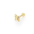 Kelebek Taşlı Piercing