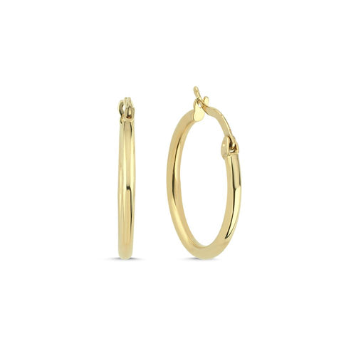 Sade Halka Orta Boy Küpe(2*2 Cm 0,2 Mm)