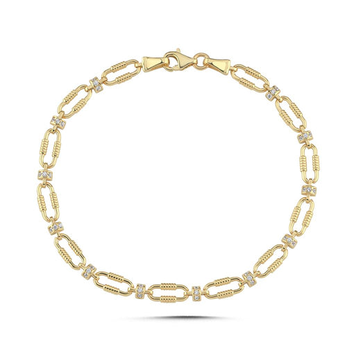 Eterna Burgu Taşlı Bileklik (18.5*0.4 Cm)