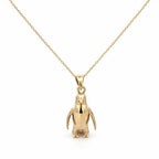 Penguen Figürlü Altın Kolye (2*0.5Cm)