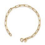 Ataç Oval Tasarım Altın Bileklik