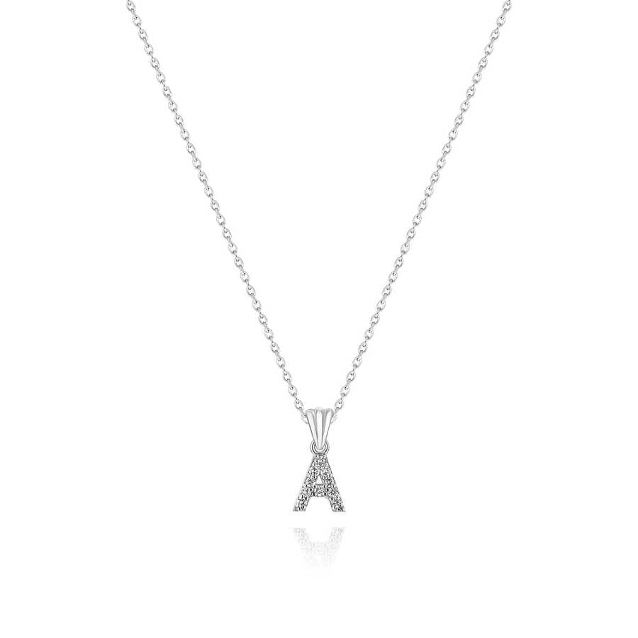 0,06 Karat Alphabet Collection A harfi Kolye
