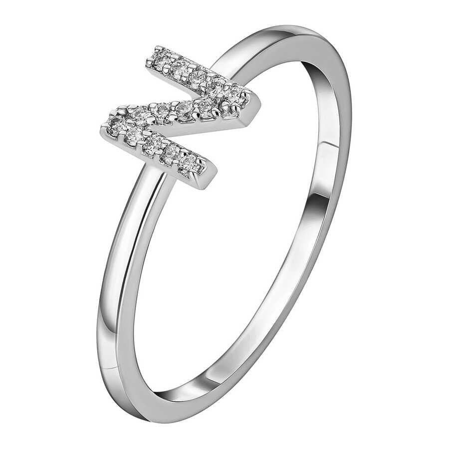 0,07 Karat Alphabet Collection N harfi Yüzük
