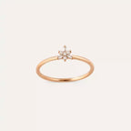 0.08 CT Baguette Diamond Rose Gold Ring