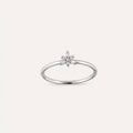 0.08 CT Baguette Diamond White Gold Minimal Ring
