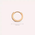 0.08 CT Pırlanta Taşlı Rose Altın Conch Piercing