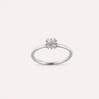0.09 CT Baguette Diamond White Gold Minimal Ring