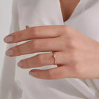 0.12 CT Baguette Diamond Rose Gold Ring