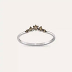 Raven 0.12 CT Brown Diamond White Gold Ring