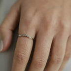 Raven 0.12 CT Brown Diamond White Gold Ring