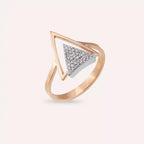 0.12 CT Pırlanta Taşlı Rose Altın Yüzük