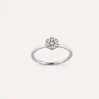 0.13 CT Baguette Diamond White Gold Ring