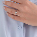 0.13 CT Baguette Diamond White Gold Ring