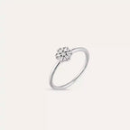 0.13 CT Baguette Diamond White Gold Ring