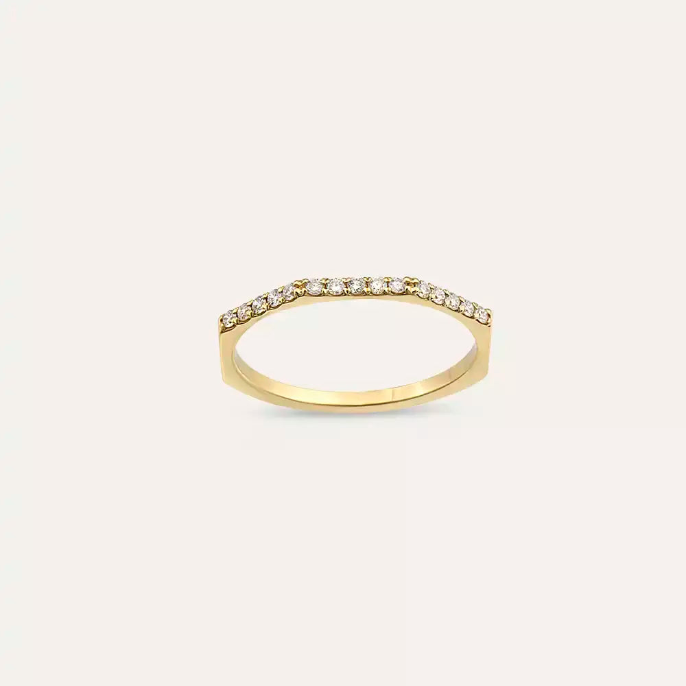 Eon 0.15 CT Diamond Yellow Gold Ring
