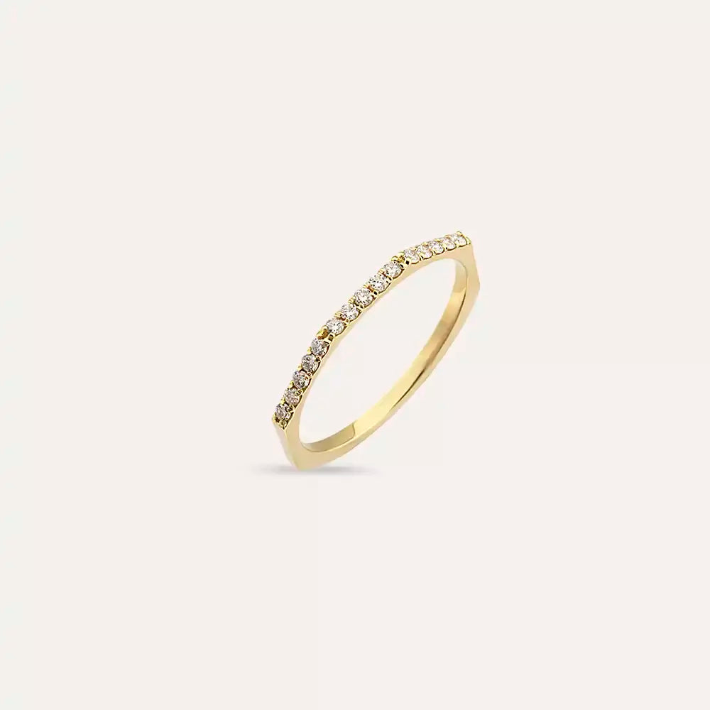Eon 0.15 CT Diamond Yellow Gold Ring