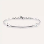 0.16 CT Pırlanta Taşlı Beyaz Altın Bileklik