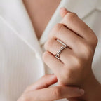 0.17 CT Pırlanta Taşlı Sarmal Alyans Yüzük