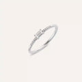 0.19 CT Baguette Diamond White Gold Ring