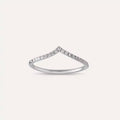 0.21 CT Pırlanta Taşlı Beyaz Altın Yüzük