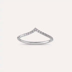 0.21 CT Pırlanta Taşlı Beyaz Altın Yüzük