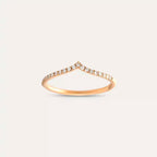0.21 CT Pırlanta Taşlı Rose Altın Yüzük