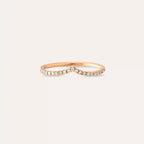 0.21 CT Pırlanta Taşlı Rose Altın Yüzük
