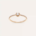 0.24 CT Pırlanta Taşlı Rose Altın Yüzük