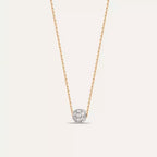 0.25 CT Diamond Ball Necklace