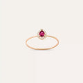 Rosa 0.25 CT Yakut ve Pırlanta Taşlı Rose Altın Yüzük