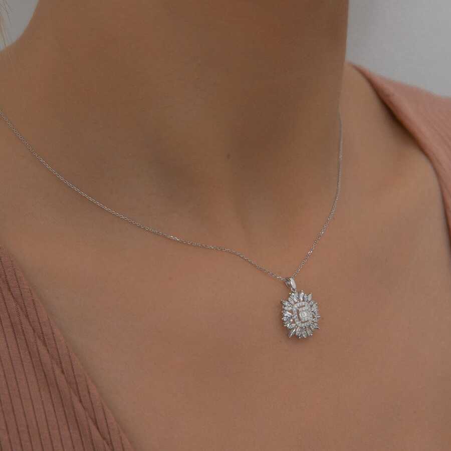 0,25 Karat Fantezi Pırlanta Kolye