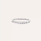 0.27 CT Baguette Diamond Half Eternity White Gold Ring