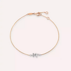 Mela 0.29 CT Diamond Rose Gold Bracelet