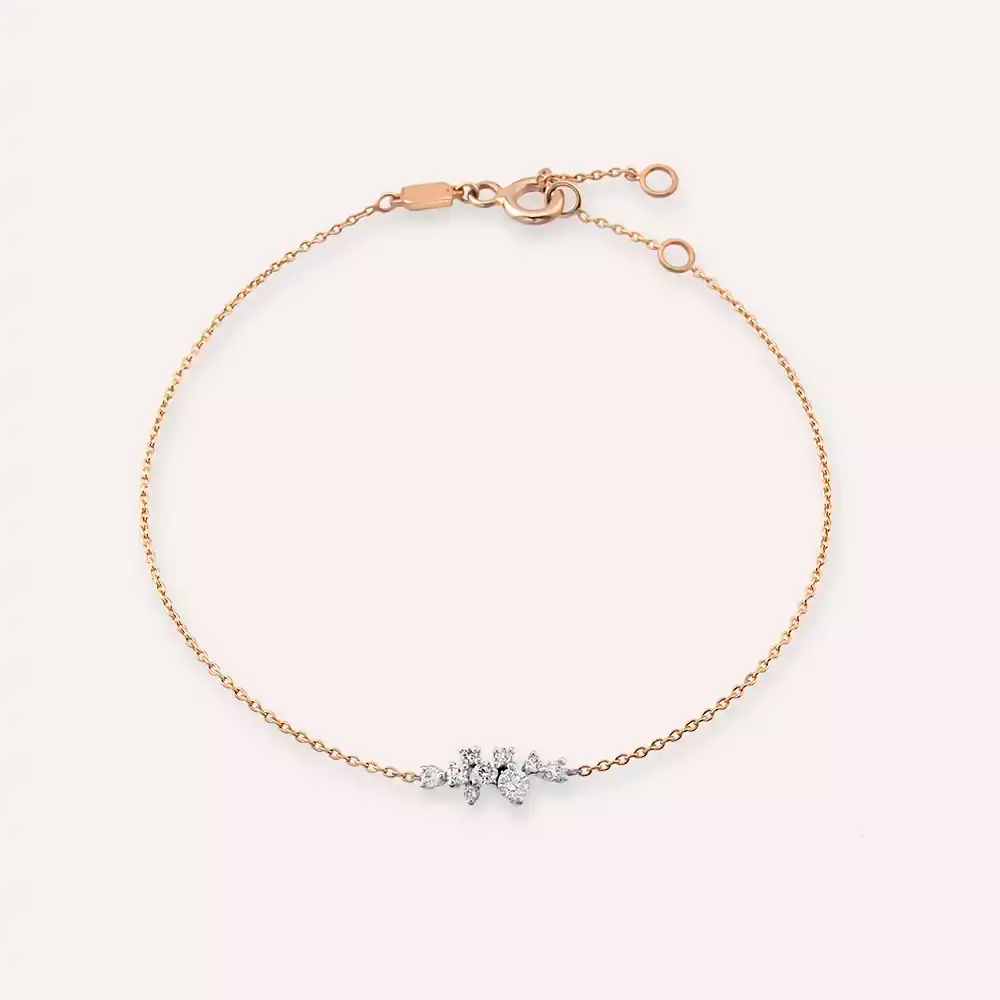 Mela 0.29 CT Diamond Rose Gold Bracelet