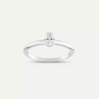 0.30 CT Pear Cut Diamond Solitaire Ring