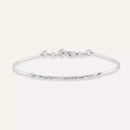 0.33 CT Pırlanta Taşlı Beyaz Altın Bileklik