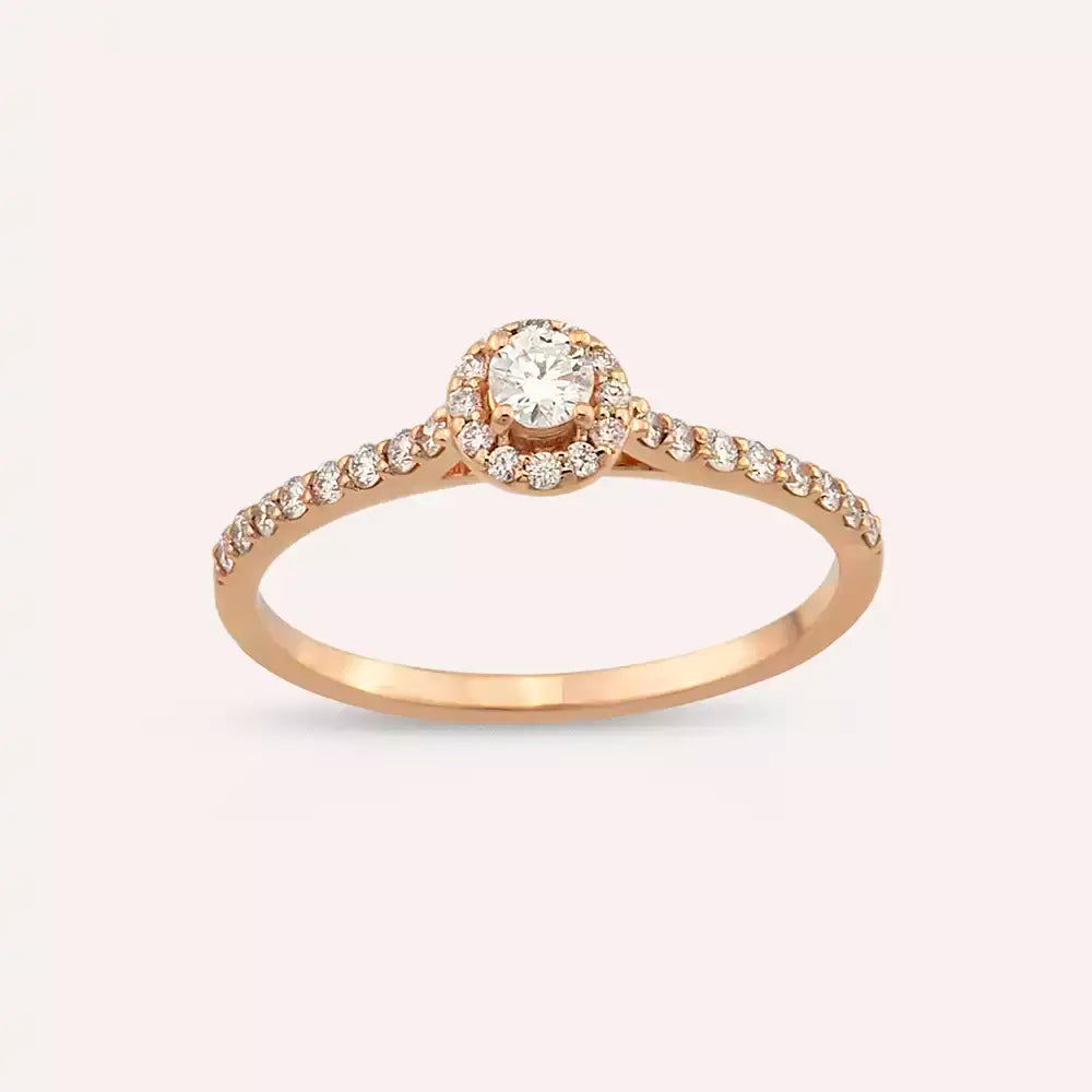 Notte 0.34 CT Diamond Rose Gold Ring