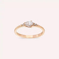 Eos 0.35 CT Pear Cut Diamond Rose Gold Ring