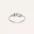 Rina 0.38 CT Pear Cut Diamond White Gold Ring