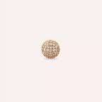 0.38 CT Pırlanta Taşlı Rose Altın Top Tek Küpe