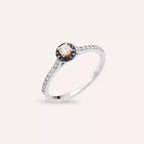 Notte 0.39 CT Black Diamond White Gold Ring
