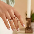 0.40 CT Marquise Cut Diamond Rose Gold Ring