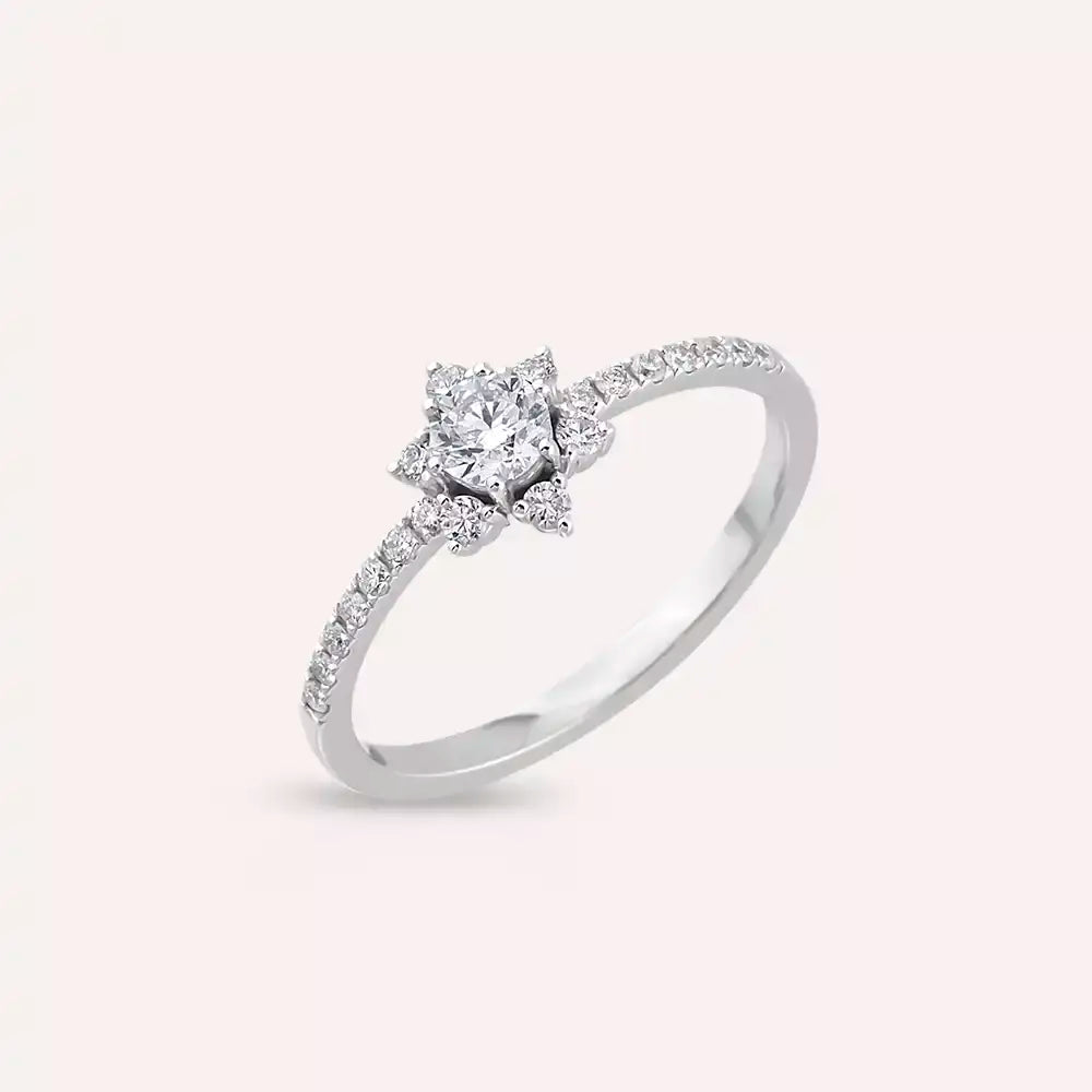 Esther 0.40 CT Diamond White Gold Ring