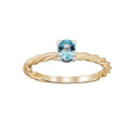 0,40 Karat Blue Topaz Yüzük
