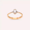 Elsa 0.42 CT Marquise Cut Diamond Rose Gold Ring