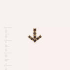 0.45 CT Brown Diamond Rose Gold Single Earring