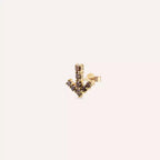0.45 CT Brown Diamond Rose Gold Single Earring