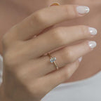 0,46 Karat Blue Topaz Yüzük