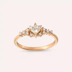 Chloe 0.48 CT Princess Cut Diamond Rose Gold Ring